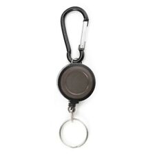 Lot 2 Porte Badge Enrouleur Porte cle retractable mousqueton clip ceinture H2M9