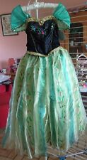 robe de princesse longue  Disney Store Anna La reine des Neiges 9/10 ans neuve