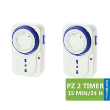 PZ 2 PRESA ELETTRICA TEMPORIZZATA TIMER 24H PROGRAMMABILE PROGRAMMATORE OROLOGIO