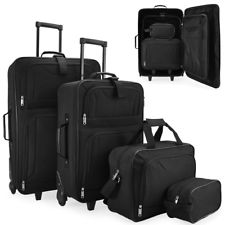 Ensemble de valises avec 4 élements - Valise de voyage - Empilables - Noir