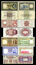 2x 10 - 1000 niederländische Gulden - Ausgabe 07.05.1945 - 14 alte Banknoten- 07