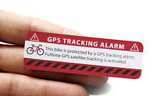 2x GPS Aufkleber  Fahrrad Alarm Warnaufkleber Anti Theft Sticker Bicycle Bike