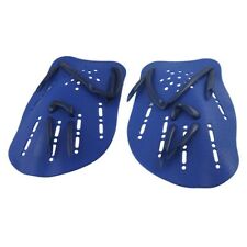 2X(SODIAL(R) 2 Pcs Plastique bleu Nager Natation Pagaie de main palmes I5D5)