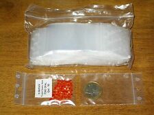 100 Pochettes Pochons Sachets plastique refermables Zip 40 x 60 mm