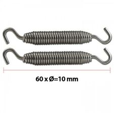2 Stück Auspufffeder 60mm V2A Edelstahl Feder ATV Jetski Schneemobil Gokart UTV