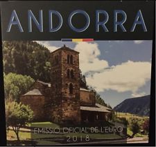 Coffret Andorre 2018 série euro BU FDC set 1 cent à 2 euros Andorra - En stock!