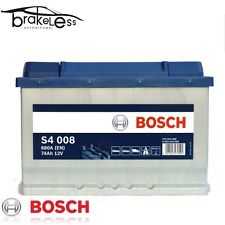 BATTERIA AUTO BOSCH S4 008 74Ah = 80Ah SPUNTO 680A 12v DX ETICHETTA NUOVA