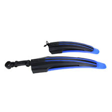 2pcs Garde boue avant arrière bleu plastique POUR vélo VTT cyclisme Bicyclette