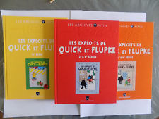 Lot archives moulinsart : Exploits  de Quick et Flupke ( hergé. tintin).