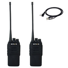 2pcs Retevis RT1 Walkie Talkie Funkgeräte 10W VHF 136-174MHz 16CH 3000mAh + USB