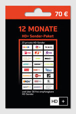 HD+ Plus Verlängerung TV HD Empfang 12 MonateTV Karten 01 02 03 04 TV Stick Neu