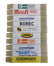 10x Zollstock | Gliedermaßstab | Schmiege | Meterstab | Maßstab - Fehldrucke -2m