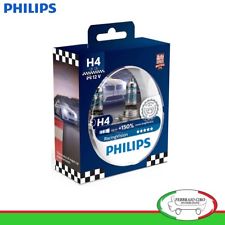  2 LAMPADE H4 PHILIPS RACING VISION 12V 60/55W +150% DI LUCE 12342RVS2