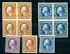 USA 1908 164-166B * UNGEZÄHNT + VIERERBLOCKS 290€(D5383