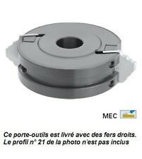 Outil pour toupie arbre de 20 : porte-outils hauteur 40 Ø68 mm pour Kity 626