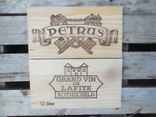 2 estampes bois vin Petrus Lafite Rothschild 1ers Grands Crûs Classés