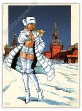 Ex-libris Meynet Pin Up Moscou Russie 100ex num signé 18x24 cm