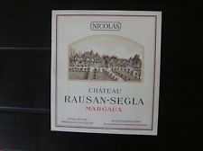 01 ETIQUETTE CHATEAU RAUSAN SEGLA MARGAUX  NICOLAS VERS 1960