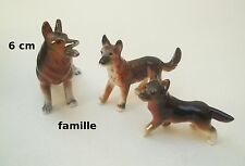 magnifique famille de 3 chiens en porcelaine, collection, dog, honden, S1-B