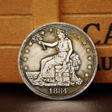 Pièce commémorative en métal la déesse américaine en dollar argent 1884 Geschenk