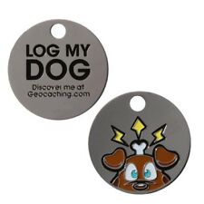 % Groundspeak Travel Bug Tag Log my Dog Geocaching Geocoin %