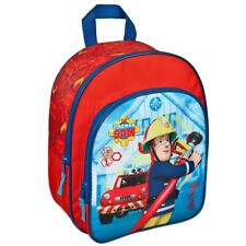 Kinder Rucksack | Feuerwehrmann Sam | 31 x 24 x 10 cm | Blau | mit Vortasche