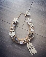 gift for the bride lucky horseshoe handmade rustic wedding shabby chic