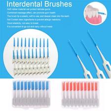 80pcs/bte brossettes interdentaires dents d’adulte doux soins buccaux dentaire