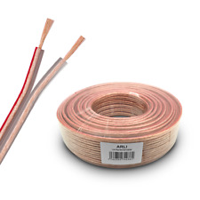 Lautsprecherkabel Boxenkabel 2 x 4 mm² 50 m CCA Kupfer transparent Audio Kabel