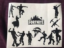 X13 Fortnite  Vinyl Stickers Car Vehicle Window Decal Cards Silhouette Console