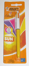 Stylo Crayon Bic 4 Couleurs Sun Jaune Bureautique Mine 1,0 mm