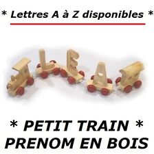 LETTRE PRENOM EN BOIS * PETIT TRAIN * cadeau noël anniversaire baptême naissance