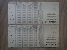 2x BIERE DE CHAMPIGNEULLES Ticket TRIPLE TIERCE TOUR DE FRANCE cyclisme 1967