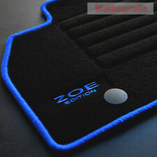 Mattenprofis Velours Logo Fußmatten für Renault Zoe ab Bj.06/2012 blau