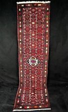 ANCIEN TAPIS CORRIDOR HAMADANE PERSE NOUE MAIN 282 x 75 CM