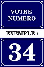 Autocollant sticker numero de rue boite aux a lettre plaque personnalisable