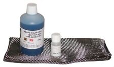 Kit  500g. de RESINE POLYESTER ISO. MARINE + TISSU CARBONE sergé 200g. 3k.