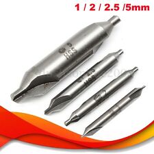4pc HSS 60° HSS Forets à Centrer Fraise Central Perceuse Set Outil 1.5/2/2.5/5mm