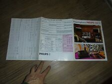 Ancien Dépliant de la Gamme des Magnétophones PHILIPS 1968