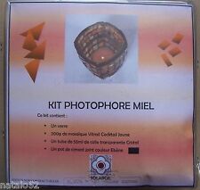 ) kit photophore miel mosaïque vitrail