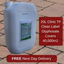 20L SUPER STRENGTH GLYPHOSATE CLINIC ACE/UP WEEDKILLER KILLS ALL GREEN WEEDS