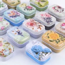 Small Iron Pill Beads Button Metal Earrings Jewelry Box Case Storage Holder fr