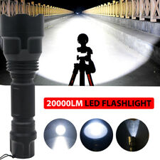 Torche de lampe de poche T6 LED ultra lumineux 20000LM Police tactique 5 modes