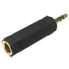 2 X Headphone Adaptor 6.35mm to 3.5mm Jack 6.3mm Stereo 1/4"  GOLD