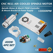 CNC 400W Moteur broche Spindle Motor ER11 52mm Pinces 12000RPM Vitesse  GOOD