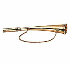 Corne de brume d'avertissement courbée en laiton poli 270 mm