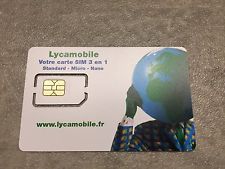 Prepaid SIM Karte LYCA France Frankreich (3-in-1 SIM) NEU NEW