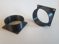 Lüftungsflansch  Adapter-Flansch 80mm Lüfter auf 85mm Lüftungsrohr Vent Tube 