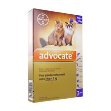 ADVOCATE ANTIPARASITAIRES GRANDS CHATS ENTRE 4-8KG 3 PIPETTES 0.8ML