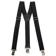 3,8cm breite Herren Hosenträger Schwarz 3 Clips Y-Form elastisch
